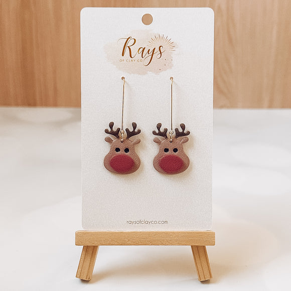 Reindeer Dangle Earrings