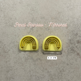 Pencil Rainbow Clay Cutter - Various Sizes