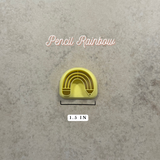 Pencil Rainbow Clay Cutter - Various Sizes