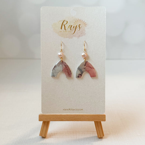Watercolor Arch Earrings - Style C