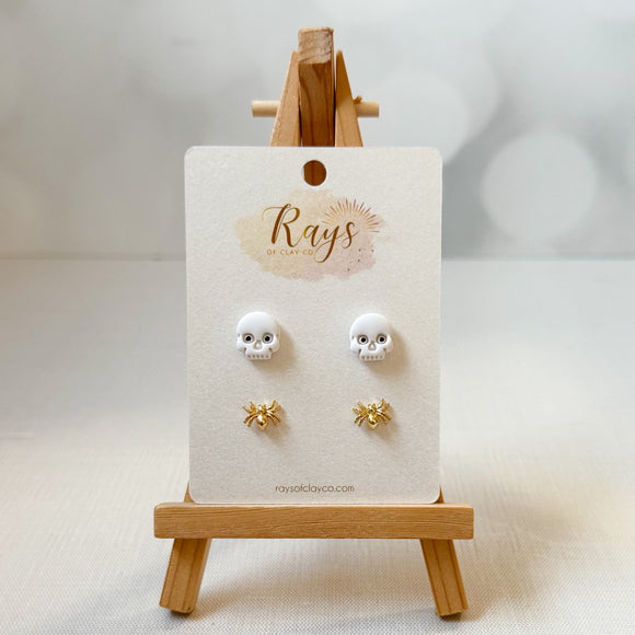 Skull & Spider Stud Pack