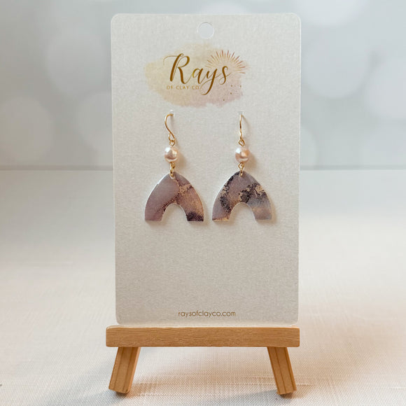 Watercolor Arch Earrings - Style B