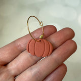 Burnt Orange Pumpkin Hoops