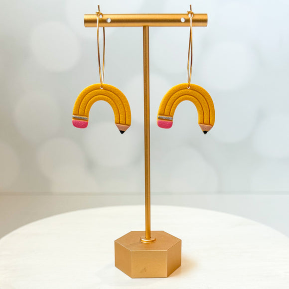 Pencil Rainbow Hoops