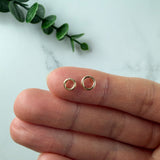 14K Gold-Filled Open Jump Rings — 5mm & 6mm, 18 Gauge