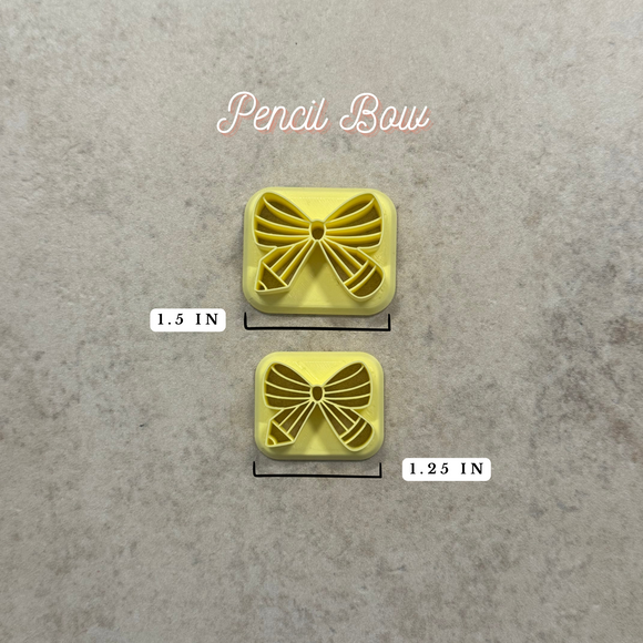 Pencil Bow Clay Cutter - Various Sizes