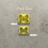Pencil Bow Clay Cutter - Various Sizes