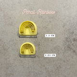 Pencil Rainbow Clay Cutter - Various Sizes