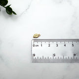 18K Gold Leaf Charms — Dainty Gold-Plated Leaf Pendants