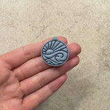 1.25 in Beach Circle Clay Cutter (Embossing)