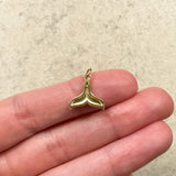 18K Gold Plated Enamel Whale Tail Charms