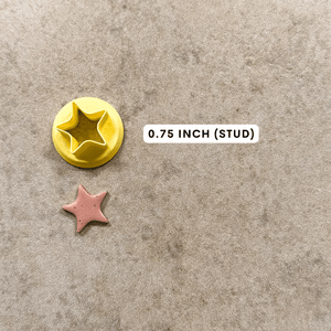 0.75 in Starfish Stud Clay Cutter
