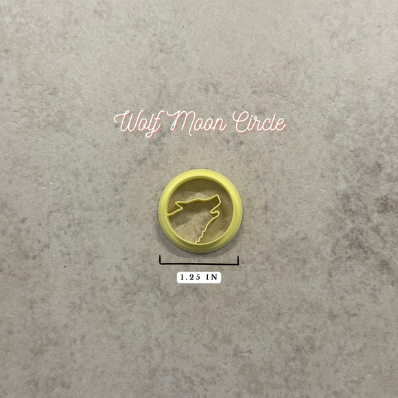 Wolf Moon Circle Clay Cutter