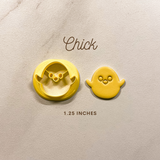 1 in, 1.25 in Embossed Chick Clay Cutter