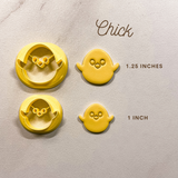 1 in, 1.25 in Embossed Chick Clay Cutter