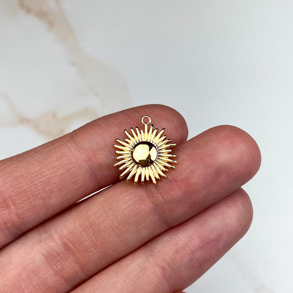 18K Gold Plated Sun Charms