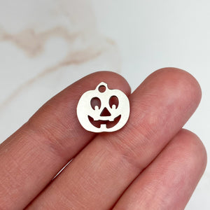 Stainless Steel Jack-O'-Lantern Charms