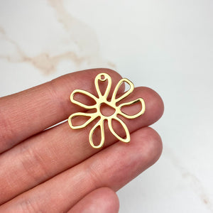 18K Gold Plated Daisy Charms