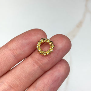 Gold Plated Wreath Studs