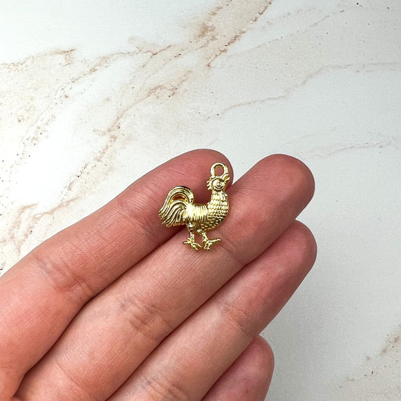 18K Gold Plated Chicken Charms