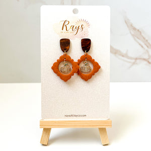 Pumpkin Spice Dangle Earrings