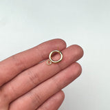 24K Gold Plated Stainless Steel Open Circle Earring Posts