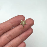 24K Gold Plated Stainless Steel Star Earring Posts