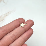 24K Gold Plated Stainless Steel Star Earring Posts