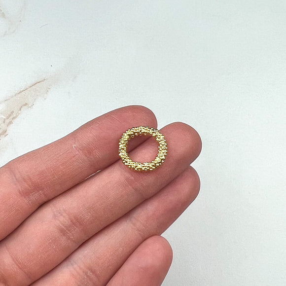18K Gold Plated Wreath Linking Rings