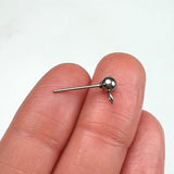 304 Stainless Steel 4mm Ball Earring Posts