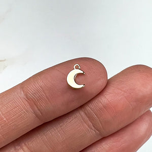 18K Gold Plated Mini Moon Charms