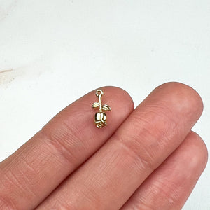 18K Gold Plated Mini Rose Charms