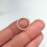 8mm - 30mm 24K Gold Plated Circle Charms