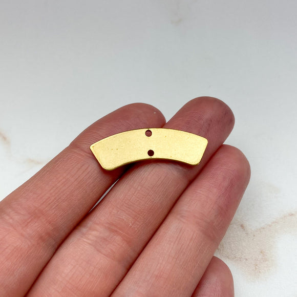28.5 x 10mm Geometric Brass Connectors