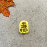 1.25 in Embossed Stacked Pumpkins Clay Cutter