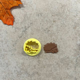 1 in Right Facing Embossed Hedgehog Clay Cutter