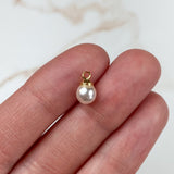 18K Gold Plated Imitation Pearl Charms