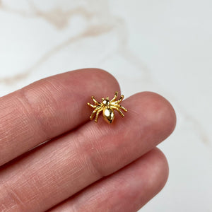 Gold Plated Spider Earrings