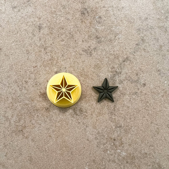 0.75 in Embossed Star Clay Cutter