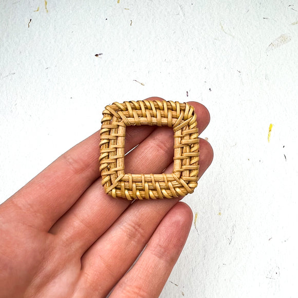 Open Square Rattan Charms