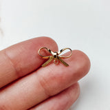 18k Gold Plated Ribbon Earring Posts