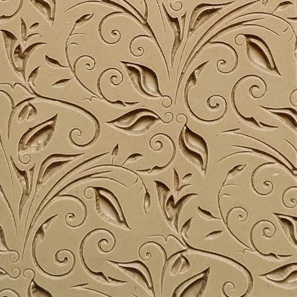 Leaves & Tendrils Embossed Texture Tile