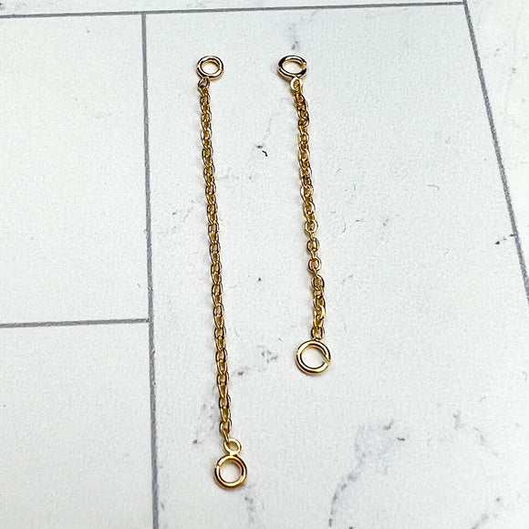 35mm 18K Gold Plated Chain Link Connectors