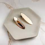 61 x 18mm Gold Oval Hair Clips
