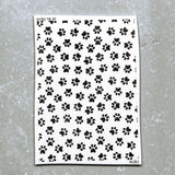 Dog Paw Prints Silk Screen