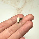 18K Gold Plated Triangle Earring Posts
