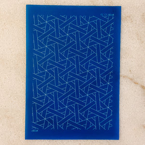 Geometric Weave Silk Screen