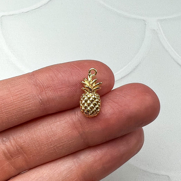 18K Gold Plated Pineapple Charms