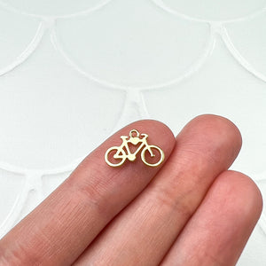 18K Gold Plated Bicycle Charms