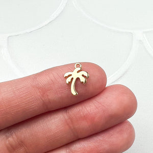 18K Gold Plated Palm Tree Charms